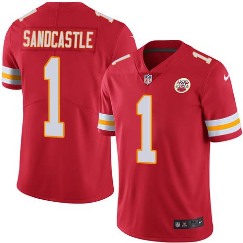 Nike Chiefs #1 Leon Sandcastle Red Team Color Men's Stitched NFL Vapor Untouchable Limited Jersey - Click Image to Close
